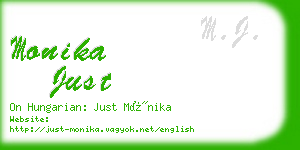 monika just business card